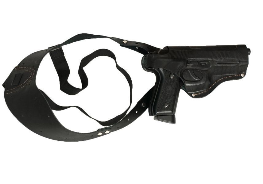 Кобура Beretta M-92 оперативна натуральна шкіра (005) плечове носіння під пахвою 1817 фото